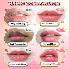 UAOE honey-cherry lip mask jar showing rich moisturizing formula.