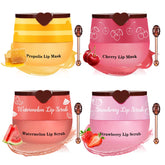UAOE lip scrub and mask set honey-cherry for deep hydration and smoothing.