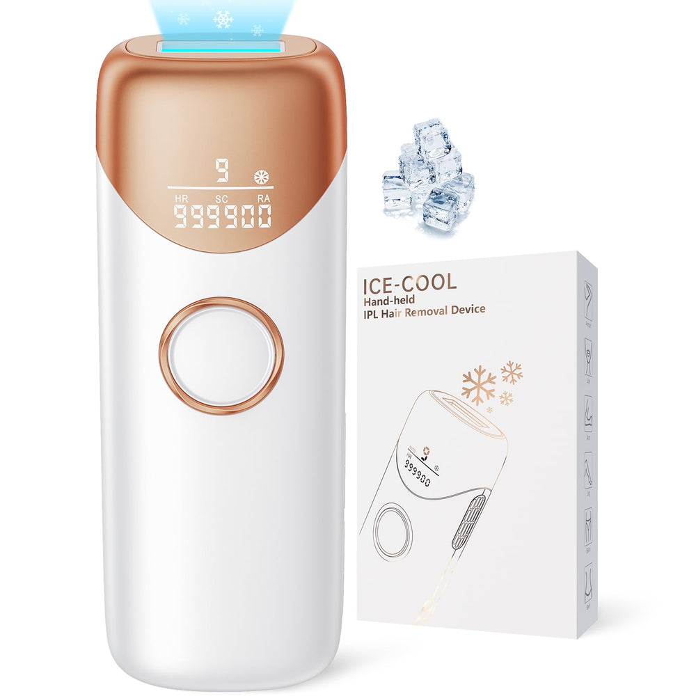 Ubroo IPL hair removal device with ice cooling for gentle at-home sessions