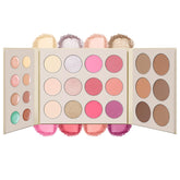 UCANBE 26-color face palette open lid shows versatile concealer, contour, highlight, and blush options.