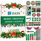 UCANBE makeup advent calendar 2025 box front, festive packaging for gifting