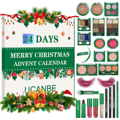 UCANBE makeup advent calendar 2025 box front, festive packaging for gifting