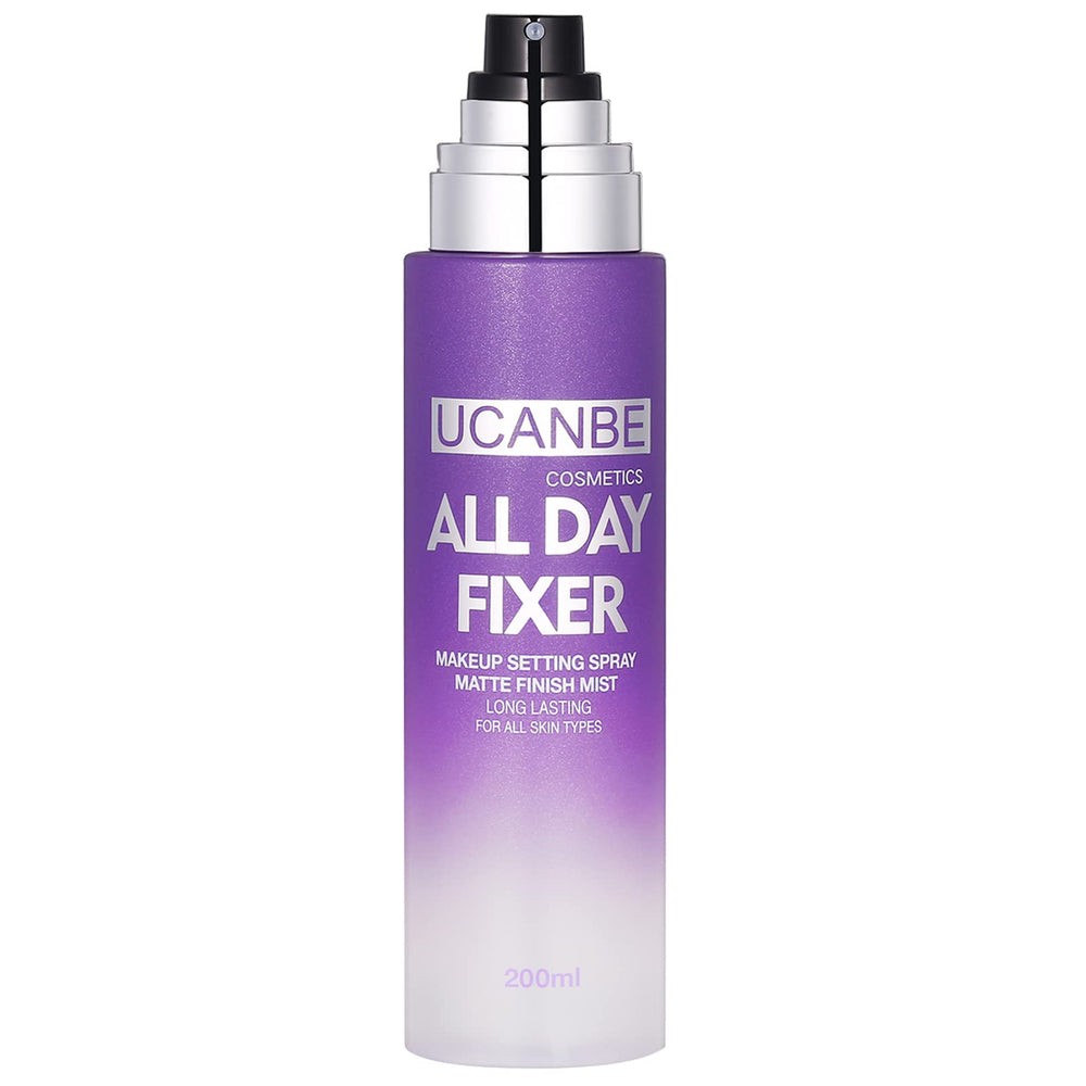 UCANBE makeup setting spray bottle for matte finish and all-day wear