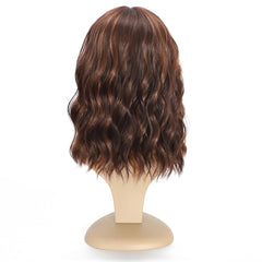 Ucubb short bob wavy wig with bangs photo 3 lightweight breathable comfort