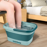 Udefineit foot bath basin folded for space-saving storage and portable use.