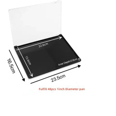 UDTIP 40pcs metal stickers secure pans in metal-ready palettes