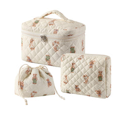 Uekeboag Coquette large makeup bag for organized travel cosmetics