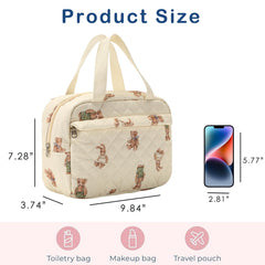 uekeboag makeup bag interior mesh pocket keeps cosmetics organized while traveling