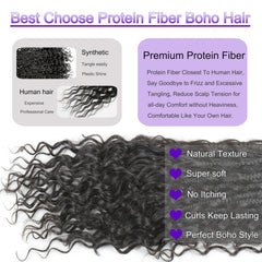 UENOKIPS Goddess Box Braids 14in lightweight design for all-day comfort