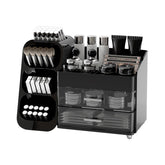 UFORU makeup organizer vanity compartments keeps cosmetics neatly separated for quick access.