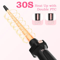 Ufree 5-in-1 curling iron with 1-inch barrel for classic curls