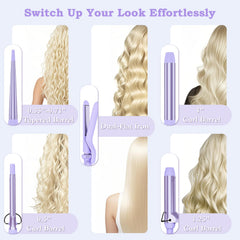 Ufree 5-in-1 curling iron set clip barrel 0.5 inch for precise curls