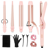 Ufree 5in1 curling iron tapered barrel for versatile curling options