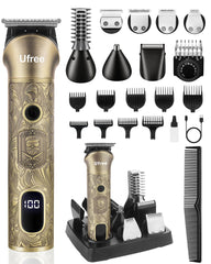 Ufree Beard Trimmer metal body with steampunk look for durable daily grooming.