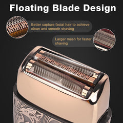 Ufree double foil close-up for smooth shave performance.