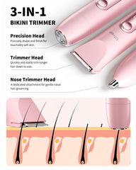 Ufree face trimmer head for gentle facial detailing and shaping.