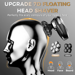 Ufree head shaver magnetic detachable heads image highlights hygienic, fast blade changes