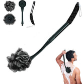 UHIAGREE loofah with handle curves for back cleaning