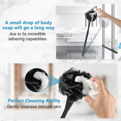 UHIAGREE loofah with hanging rope enables quick drying
