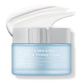 UJhay Retinol Neck Cream bottle close-up for firming hydration and skin refinement.