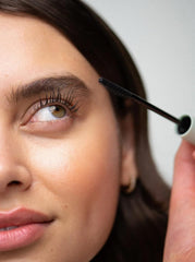 UKLASH swiped-on lashes close-up showing extra-black length and curl benefit