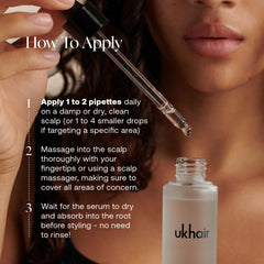 UKLASH bottle label close-up highlighting key ingredients for visible strengthening