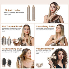 UKLISS auto-wrap curler attachment delivers salon-quality curls at home.