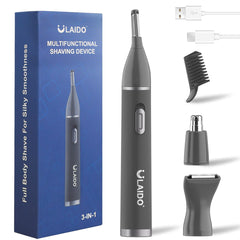 ULAIDO nose-trimmer close-up with 8700RPM blades for precise nose hair removal