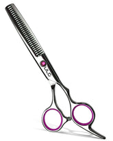 ULG hair thinning scissors teeth blade close-up for precise texturizing and even thinning