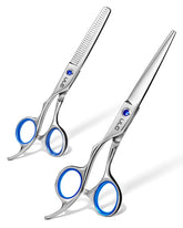ULG left-handed scissors 6.5-inch offer precise, comfortable cuts for home or salon use.
