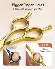 ULG symmetric design with gold gloss finish for balanced performance during styling.