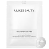 Ulikebeauty moisturizing facial mask close-up showing Centella Asiatica for calmer skin.