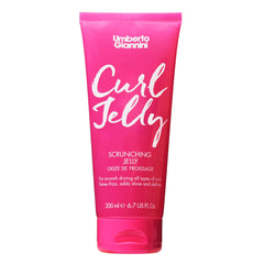Umberto Giannini Curl Jelly Scrunching Jelly bottle showcases frizz-defying curl definition