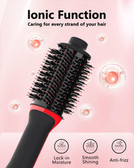 Umeely Plus 2.0 ceramic titanium barrel distributes heat evenly for radiant shine.