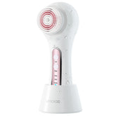 Umickoo Face Scrubber left-rotation deep purge demonstrates targeted cleansing for nose and chin