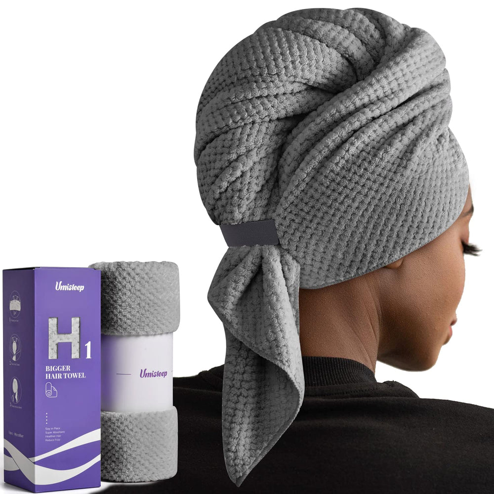 UmiSleep extra-large microfiber hair towel drying long hair quickly