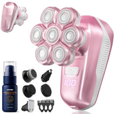 umither electric shaver 7D heads closeup highlights precise contour shaving for face and body