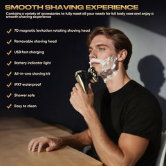 umither electric shaver wet dry use showcases versatile shaving in shower or with foam