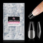 UNA GELLA coffin nails tips box with 216 pieces for easy home extensions