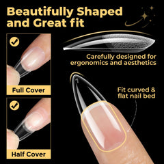 UNA GELLA pre-etched inner deep texture for stronger adhesion and faster prep