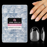UNA GELLA short oval tips with inner matte texture for strong adhesion