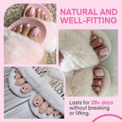 UNA GELLA toe tips in 15 sizes for precise wide-nail fit and durability