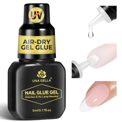 UNA GELLA super strong gel nail glue compact bottle for on-the-go manicures.
