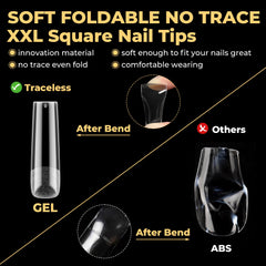 UNA GELLA twelve sizes of tips for versatile nail fit