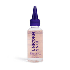 UNICORN SNOT Glitter Glue Primer pump-dispense keeps sparkle all day.
