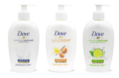 Dove Nourishing Hand Wash deeply nourishing bottle showing creamy cleanse