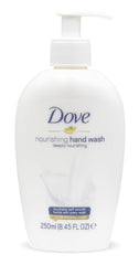 Dove Nourishing Hand Wash Shea Butter Warm Vanilla bottle with comforting scent