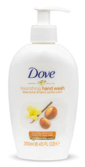 Dove Nourishing Hand Wash Shea Butter Warm Vanilla lather on hands