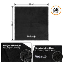 UNIMADE makeup remover cloth black color stays cleaner longer in busy settings.