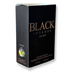 United Scents BLACK INTENSE gift box image highlights premium gifting appeal.